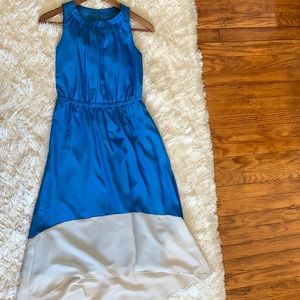 Blue high low dress from loft.